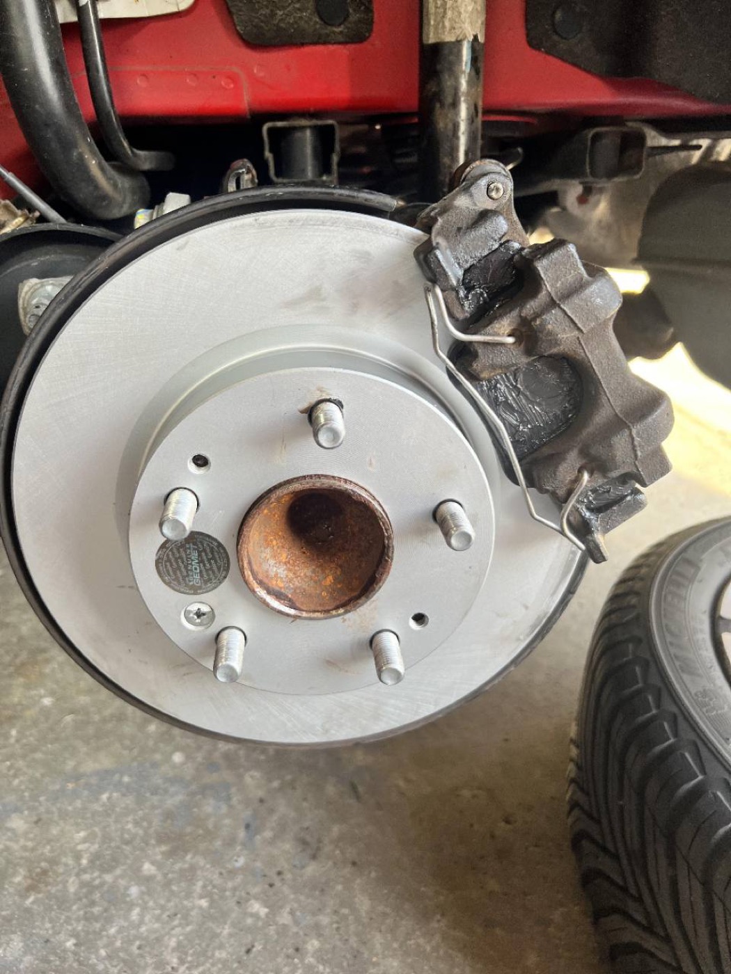 Brake service detail for Kiamesha Lake NY mobile mechanic work