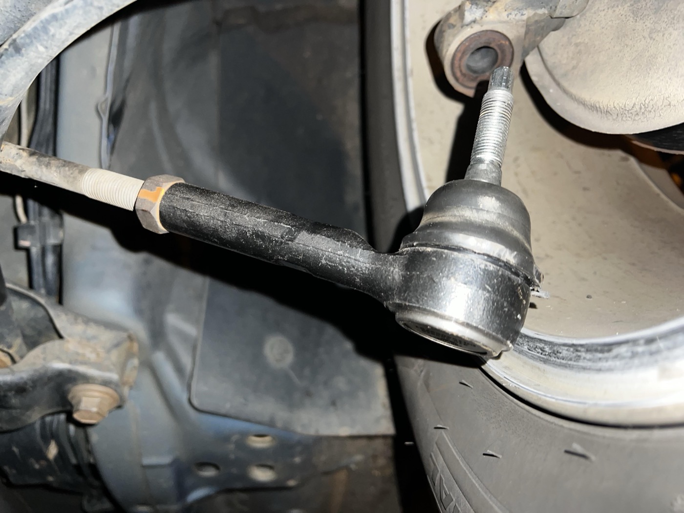 Tie rod steering service detail for White Sulphur Springs NY